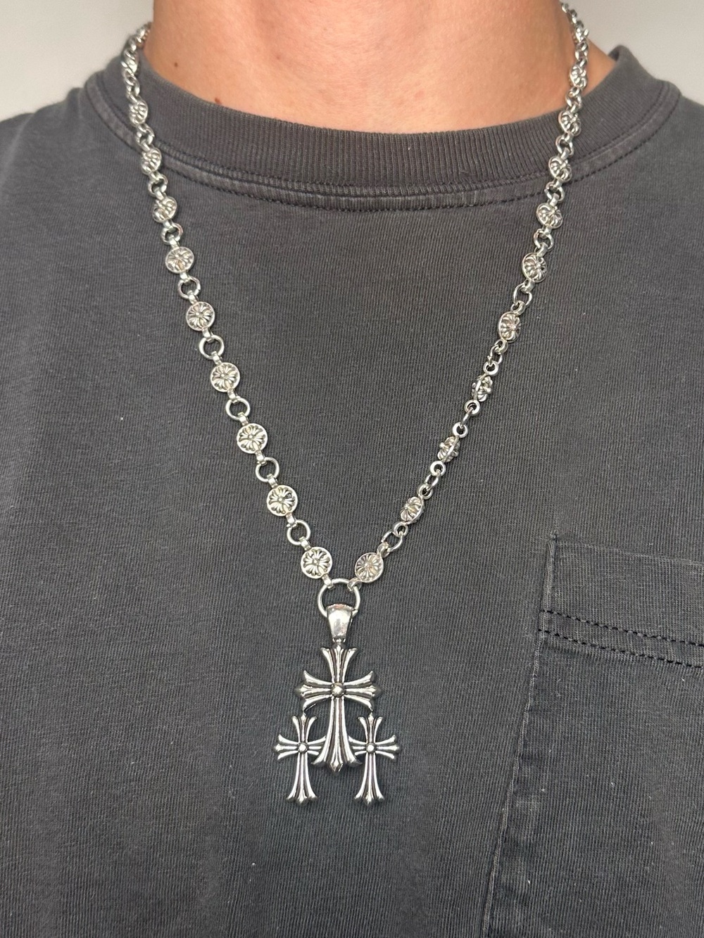 Chrome Hearts Tri-Cross Chain